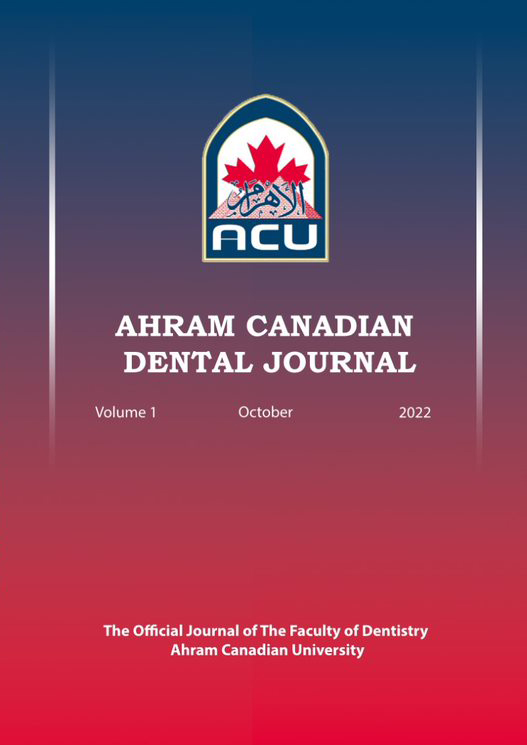 Ahram Canadian Dental Journal